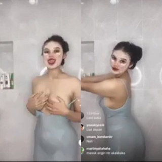 Valeri live ig Instagram sambil mandi